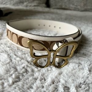 Like new coach belt with butterfly buckle